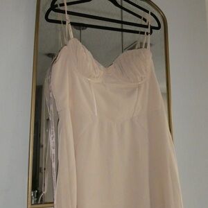 Oh Polly Beige Corset Dress size 14 NWT
